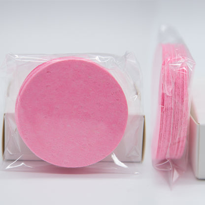 Natural compressed facial sponge cleaning, makeup removal, and beauty salon SPA specialized compressed wood pulp cotton