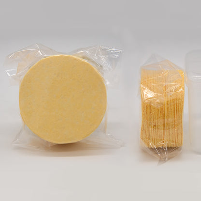 Natural compressed facial sponge cleaning, makeup removal, and beauty salon SPA specialized compressed wood pulp cotton