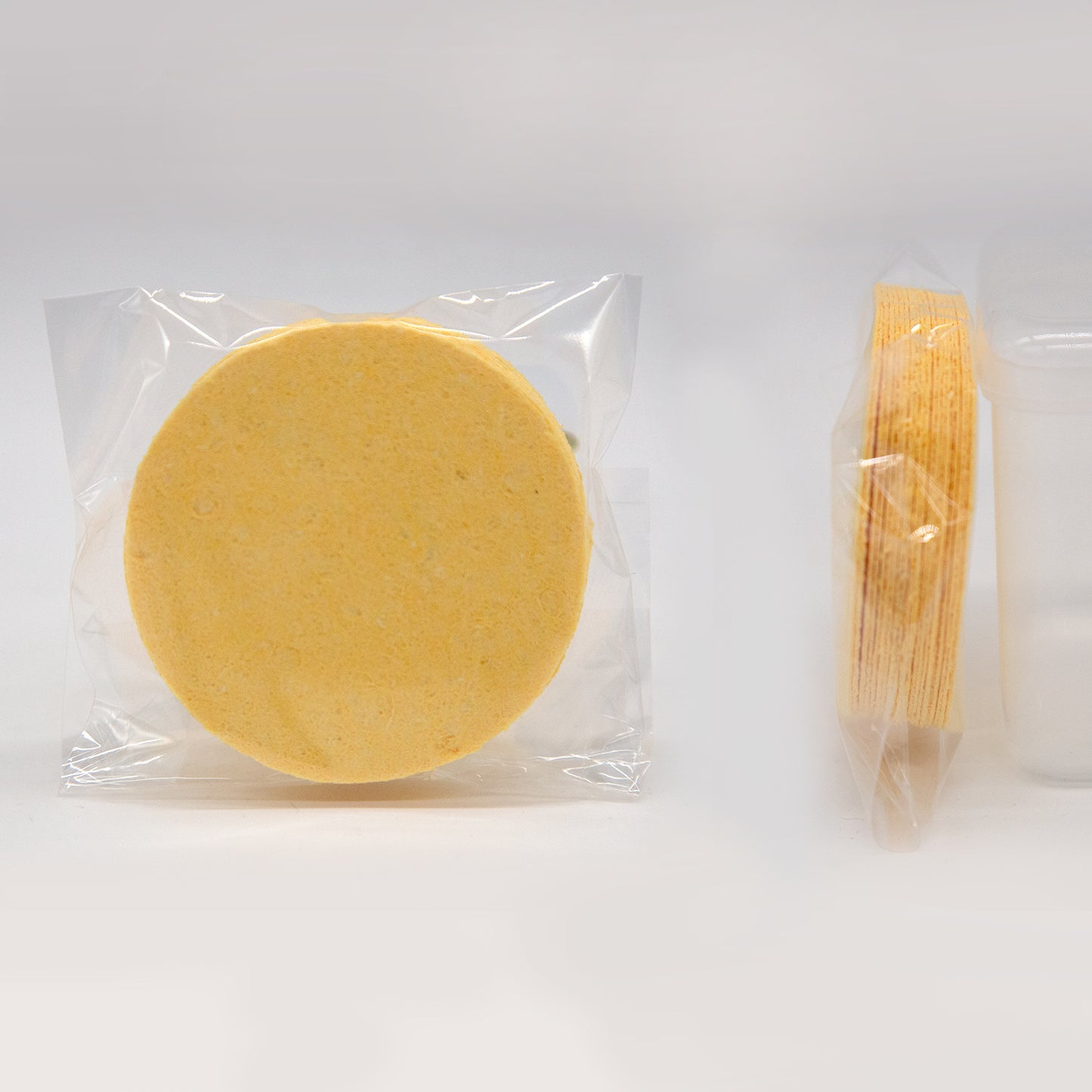 Natural compressed facial sponge cleaning, makeup removal, and beauty salon SPA specialized compressed wood pulp cotton