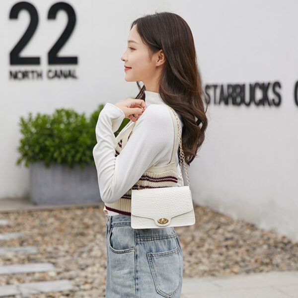 Elegant Women's Stone Pattern Shoulder Bag – Casual Fashion Crossbody Bag